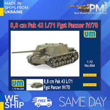 Unimodel 554 1/72 8,8cm Paket 43 L/71 Fgst | Panzer IV/70 Kunststoff Modellbausatz