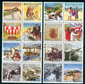 2000 Gibraltar history,Sabre-tiger,Barbary macaque,Roman ship,Moors,Arns,914,MNH - Picture 1 of 1