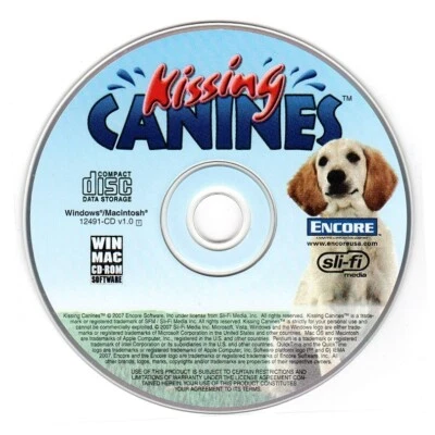 ¡Salvapantallas Kissing CANINES con BONO! (CD, 2007) PC & MAC - CD nuevo en funda Foto 1 de 3