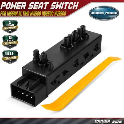 Interruptor de assento elétrico do motorista para Nissan Altima 2007-2012 NV1500 NV2500 NV3500 12-21 - Imagem 1 de 4