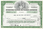 International Telephone & Telegraph - Original Stock Certificate - 1977 - Pk4970