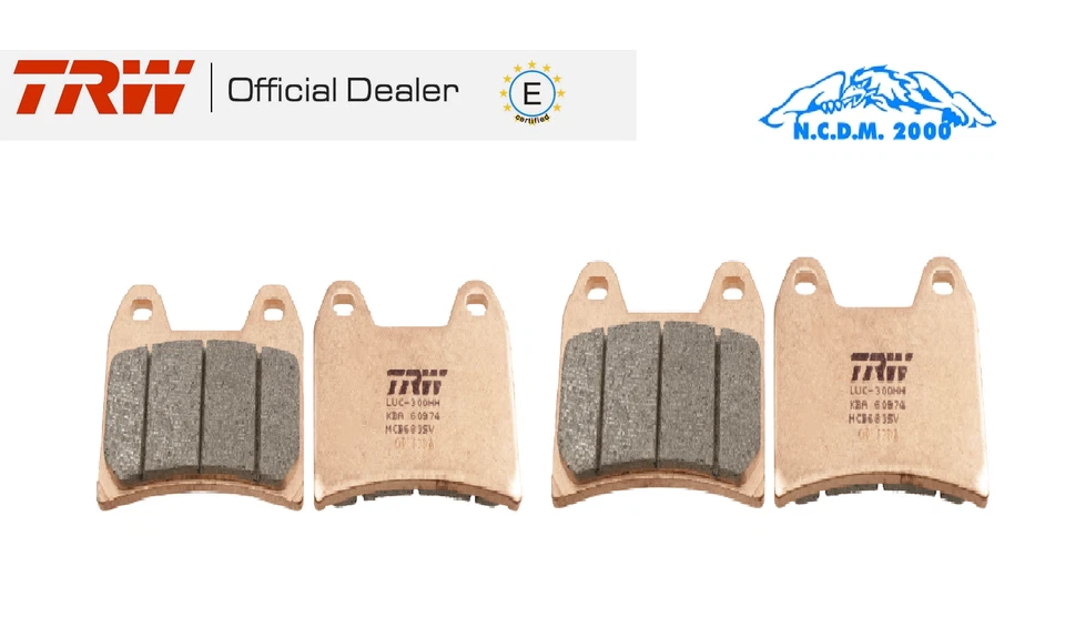 Satz Bremsbelag TRW Lucas MCB683SV Sinter Performance mit ABE / ECE R90