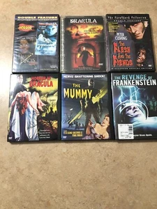 British Horror 6 DVDs - 2 Dracula Filme - Mumie - Fleisch & die Unweltler - Lee & Cushing - Bild 1 von 3