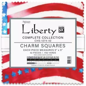 5" Charm Pack - Batiks Liberty Complete Collection Robert Kaufman Fabric M517.10 - Picture 1 of 2
