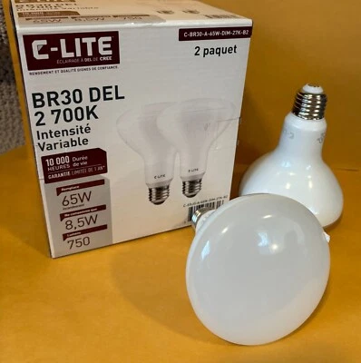 C-Lite 2700K Dimmable Led Flood 65W Replacement 2 X 2-Pack New - Image 1 of 4