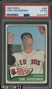 1965 Topps #385 Carl Yastrzemski Boston Red Sox HOF PSA 4 VG-EX