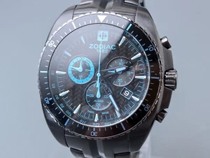 Reloj para hombre Zodiac Speed Dragon ZO5532 cronógrafo esfera azul cuarzo 43 mm - Imagen 1 de 18