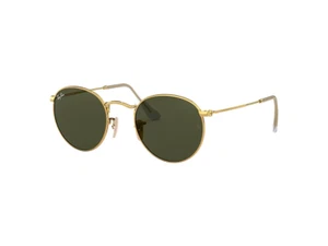 Ray Ban Gold Round 50mm Unisex Sunglasses - Picture 1 of 5
