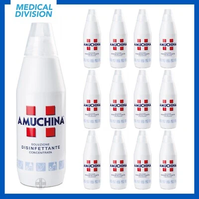 12 Amuchina soluzione disinfettante concentrata per frutta verdura biberon 1 lt