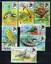 Lesotho African Fauna Birds set 1984