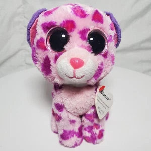 TY Beanie Boos GLAMOUR the Pink Leopard 2014 6" - Picture 1 of 8