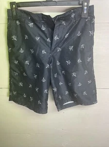 Champion Boys Casual Black Shorts Airplanes Jets Size M  8-10 - Picture 1 of 7