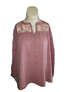 Easel Los Angeles Embroidered Blouse Boho Rose New with Tags size L #FLOR - Picture 1 of 4
