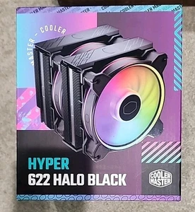 Cooler Master Hyper 622 Halo 120mm CPU Fan with Heatsink - Black - Picture 1 of 5
