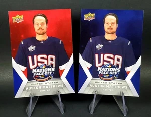 Auston Matthews SP 2025 Upper Deck 4 Nations Face Off USA Hockey Maple Leafs - Picture 1 of 10