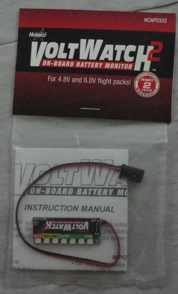 Hobbico VoltWatch 2 On-Board Receiver Battery Voltage Monitor HCAP0332 - Image 1 of 1