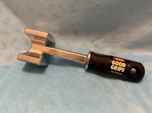 NEW🌟 OXO Good Grips Meat Tenderizer 26191 Silver Metal Body Black Silicone Grip - Picture 1 of 9
