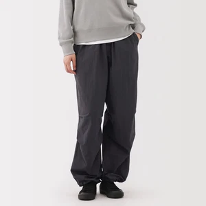 MUJI Pantalone Donna Utility Easy Largo Grigio Scuro FedEx - Foto 1 di 10