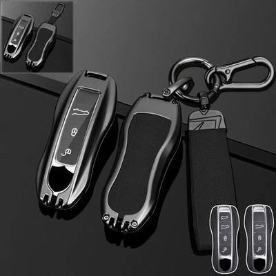 For Porsche Cayenne Panamera 911 Macan Taycan Zinc Alloy TPU Car Key Case Cover - Image 1 of 4
