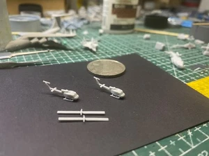 3D Printed 1/350/400/700 American UH-1 helicopter Unpainted/1pc - Picture 1 of 3