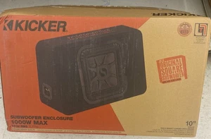 Kicker 46TL7T102 AUTO AUDIO 10" L7T SUBWOOFER GEHÄUSE DÜNNE BOX 2 OHM TL7T102 - Bild 1 von 3