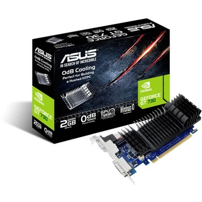 Asus Grafikkarte Nvidia GeForce GT730 2 GB GDDR5-RAM PCIe HDMI®, DVI Low - Bild 1 von 4