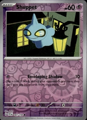 Shuppet 087/198 - Sv01: Scarlet & Violet Base Set Reverse Holo (NM) - Image 1 of 2