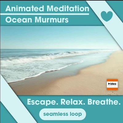 Ocean Murmurs Meditation Video: 4K Seamless Relaxation Loop (Digital Download) - Image 1 of 4