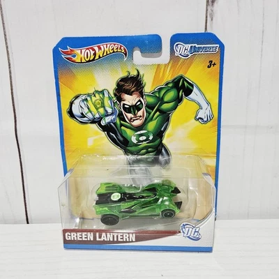 Hot Wheels Green Lantern Car 2011 Dc Universe Comics Comic Book 1:64 New - Image 1 of 2