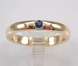2Ct Round Cut Lab Created Sapphire Solitaire Wedding Ring 14K Yellow Gold Plated - Picture 1 of 4