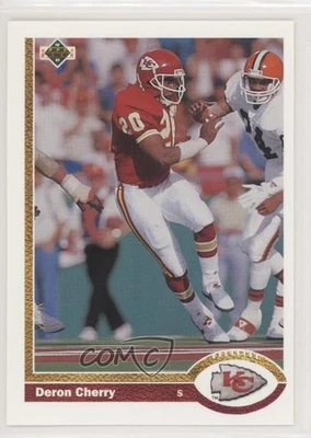 1991 Upper Deck Deron Cherry #374 - Image 1 of 2