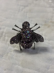 River Island Bee Sparkle Ring, Adjustable Ring RRP £6.99 - Picture 1 of 10