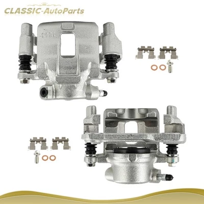 For 1989-92 Chevrolet Tracker L4 1.6L Front Pair Brake Calipers w/ Bracket - Image 1 of 4