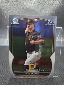 2023 Bowman Draft #BDC-14b Paul Skenes Chrome 1st Rookie RC Cy Young winner - Picture 1 of 2