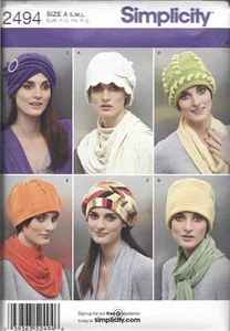 Simplicity Pattern #2494-Misses Fleece Hats-3 Sizes TOO CUTE! Christmas in July - Picture 1 of 1