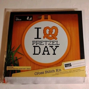 The Office Cross Stitch Kit - I LOVE PRETZEL DAY Needle Arts & Crafts Embroidery - Picture 1 of 2