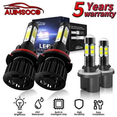 Faro LED 4x bombillas 24000LM blanco frío para Ford Taurus 1993-2007 sedán 4 puertas Foto 1 de 4