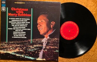 "Christmas With Marty Robbins" LP 1980 Columbia # CS-9535 Stereo Vinyl 1967 - Image 1 of 4
