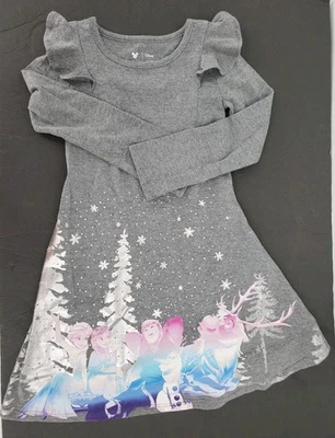 Vestido Disney Jumping Bean Edición Limitada Frozen Elsa Anna Olaf Manga Larga Talla 4 Foto 1 de 4