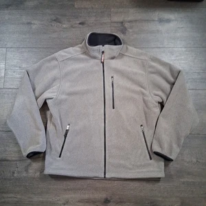 LL Bean Full Zip Fleece Jacket Men's Size Large Gray - Picture 1 of 4