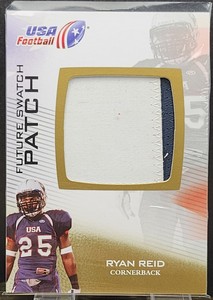 2012 Upper Deck USA Football Ryan Reid Future Swatch Patch RC Rookie