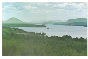 Appalachians Lake Memphremagog, Magog, Quebec Vintage 1986 Chrome Postcard - Imagen 1 de 2