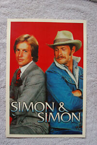 Simon & Simon TV show promotional poster 80s