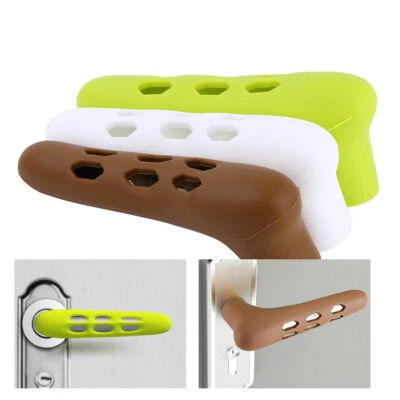 2x Haus Tuergriff Knopf Silikon Tuerklinke Sicherheitsabdeckung Schutzfolie Baby - Bild 1 von 4