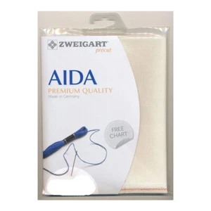 Cross Stitch Aida Cloth 16 Count Zweigart Ecru Cream 48x36cm Fabric - Picture 1 of 1