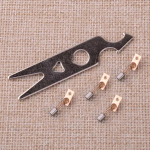 4x Carbon Brushes & Wrench Set For Nail File Drill Manicure Handpiece Tool Metal - Picture 1 of 7