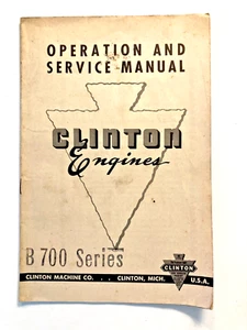 CLINTON MOTORS B-700 SERIE BEDIENUNGS- & SCHECKHEFT BENZINMOTOR - Bild 1 von 4