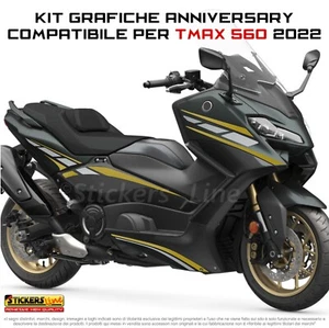 Adesivi per Yamaha Tmax 560 2022 Kit Anniversary Oro - Grigio Argento - Imagen 1 de 5