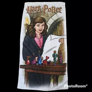 2001 Harry Potter White Hermione Granger Potions Beach Towel Warner Bros - Picture 1 of 8