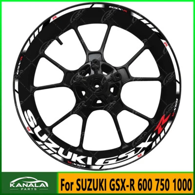 For SUZUKI GSX-R 600 750 Wheel Hub Decal Rim Decoration Waterproof Reflective - Image 1 of 4